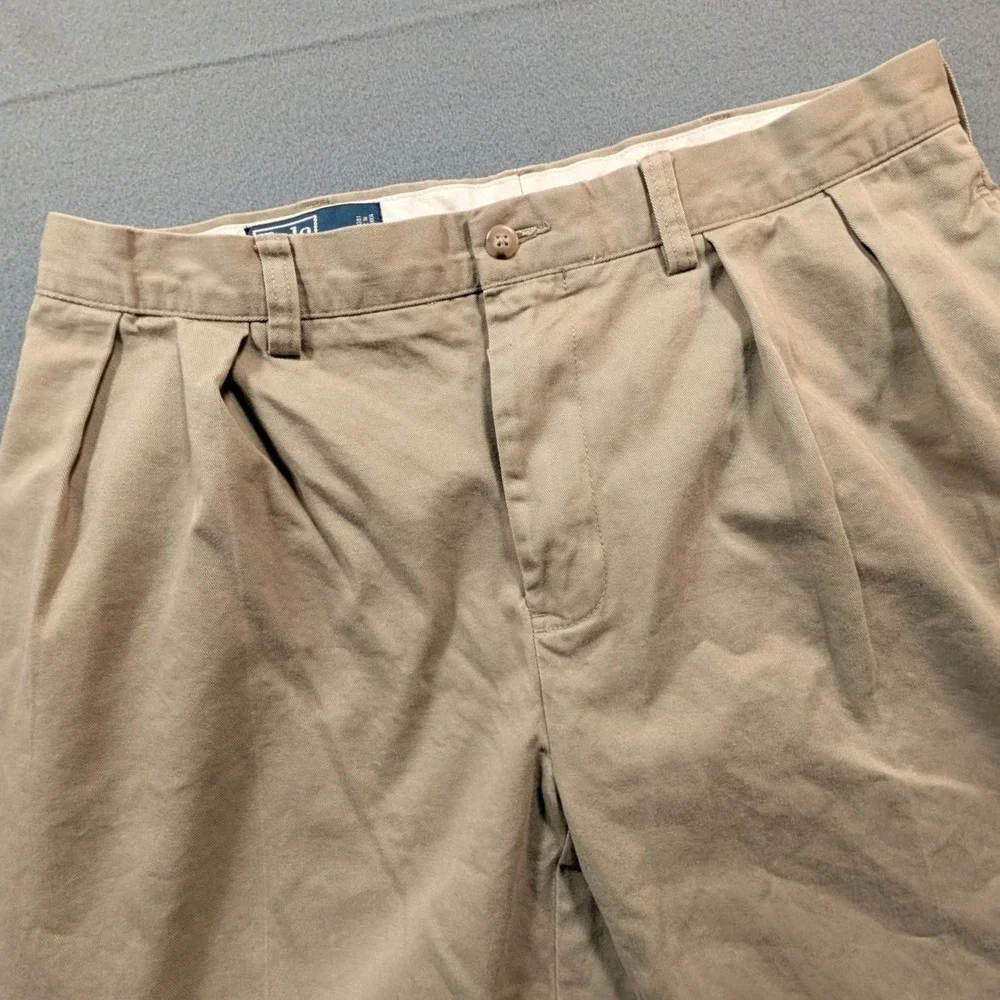 Polo by Ralph Lauren Pleated Chinos in Light Khaki